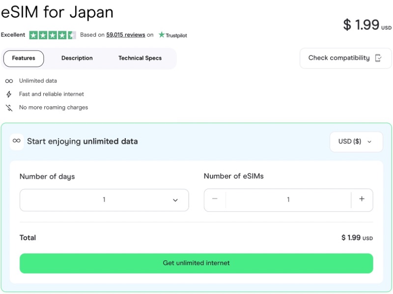 Holafly Japan eSIM