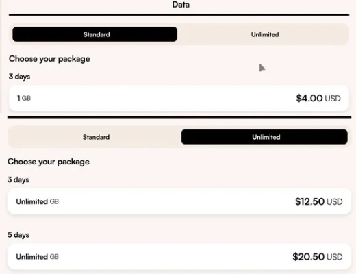 Airalo Moshi Moshi eSIM price